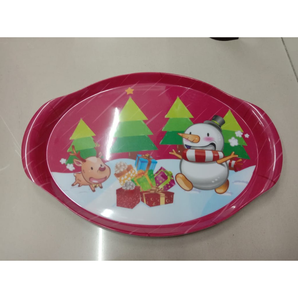 baki oval 15 christmas vanda melamine maspion