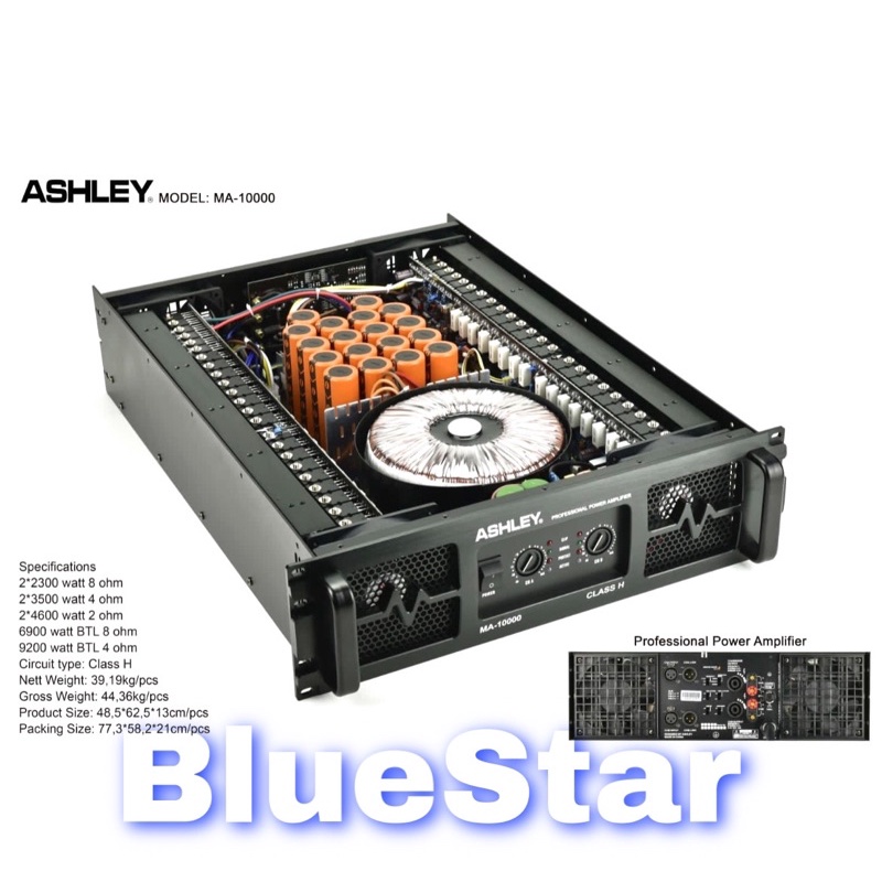 Power Ashley MA 10000 Original Amplifier MA10000 Class H