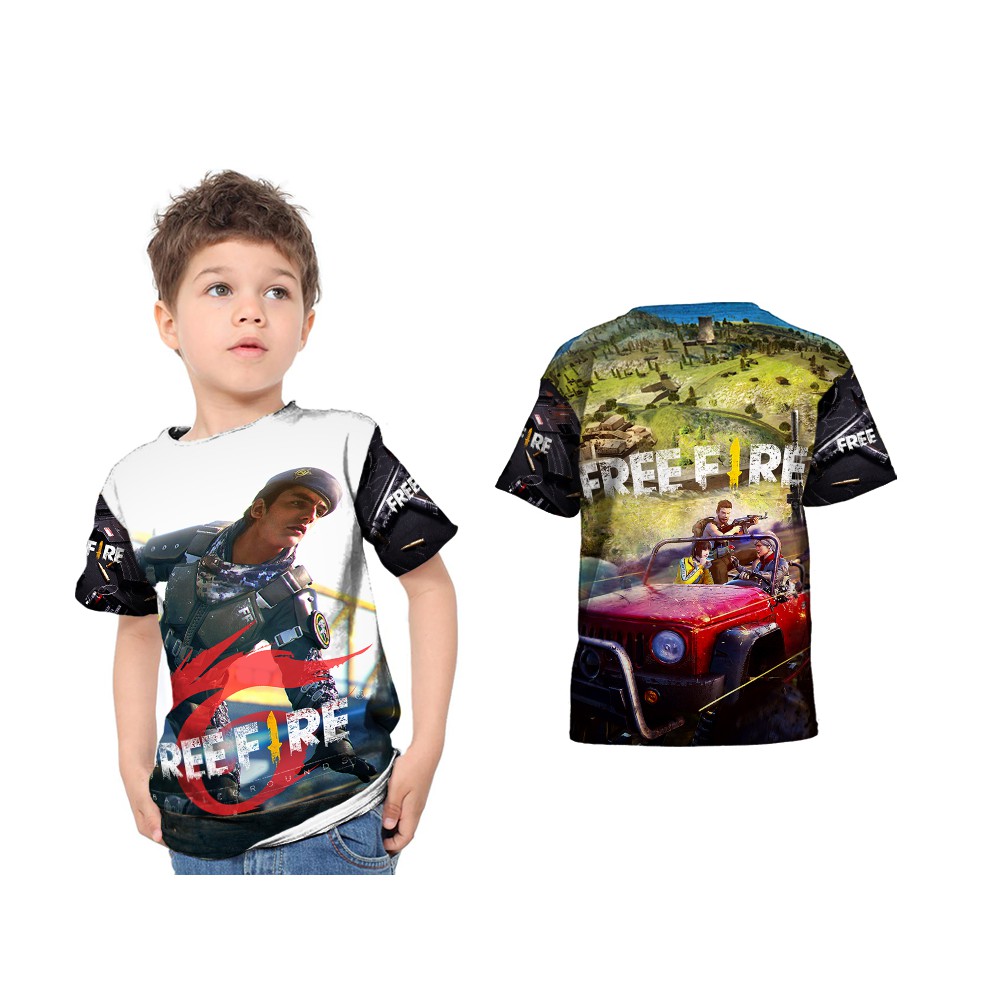 Tshirt Kaos Baju Anak FREEFIRE 08 Sublime Custom