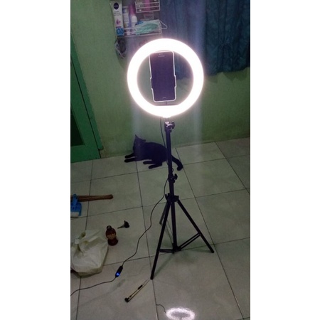 (COD)TRIPOD RING SELFIE 26CM + TRIPOD PAKET LENGKAP