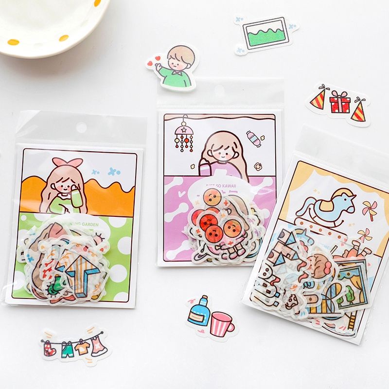 

Zaomo 40 washi sticker Daily activity jurnal diy bujo scrapbook