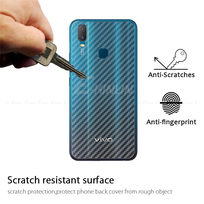 GARSKIN CARBON VIVO Y16 Y02 Y75 T1 T1PRO Y01 Y15S Y1S Y11 Y12 Y12i Y15 Y17 Y19 S1 S1PRO Z1 Z1PRO X50 X50PRO PRO 4G 5G STIKER BACK SKIN ANTI JAMUR
