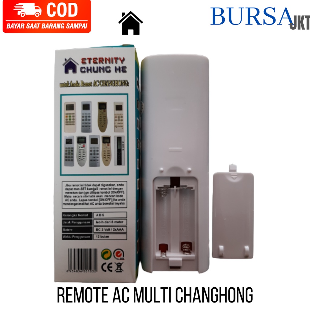 REMOTE REMOT AC CHANGHONG MULTI CHANGHONG CHINA K8011 TR CHUNGHE