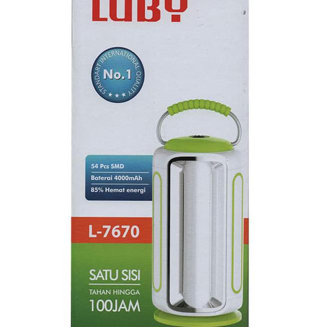 0I9F LUBY L7620 LAMPU EMERGENCY TAHAN NYALA 100 JAM RZNG