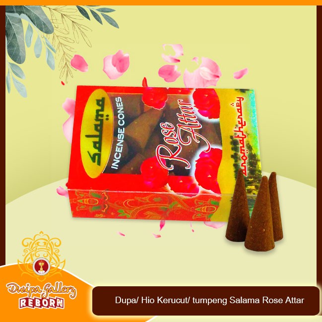 Dupa/ Hio Kerucut/ tumpeng wangi harum Salama Rose Attar