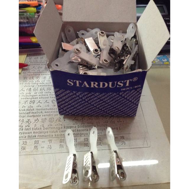 Jepitan bed nametag plastik