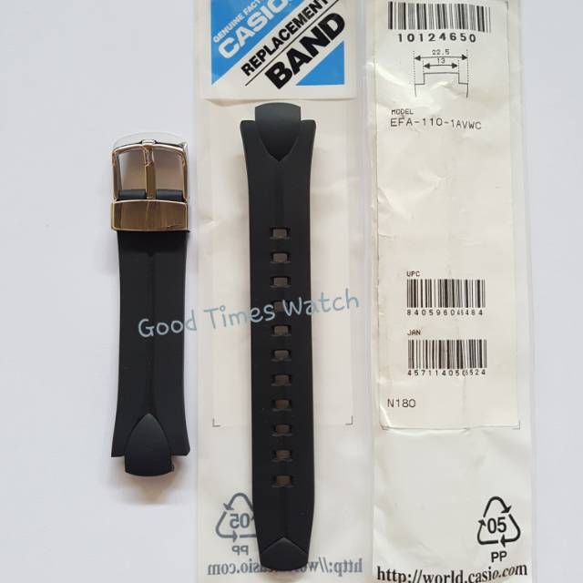 STRAP EDIFICE EFA-110-1AV EFA 110 Casio Original