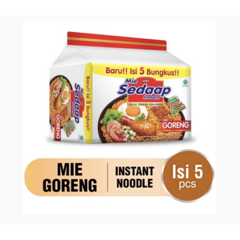 

Mie Goreng Sedaap Isi 5pcs