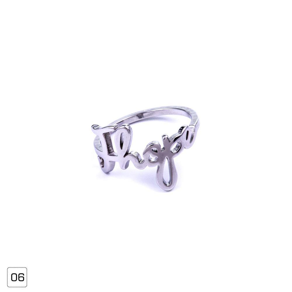 Timekey Cincin Titanium Steel Desain KPOP BTS JUNGKOOK V JIMIN SUGA JIN J-HOPE RM VAN N1Y5