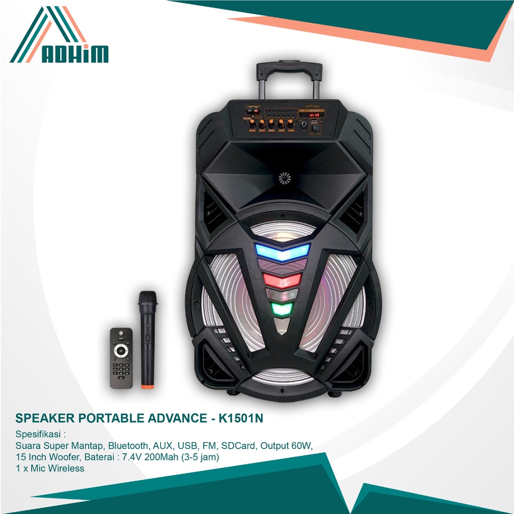 Speaker Meeting Portable Advance K 1501N ( 15inch )