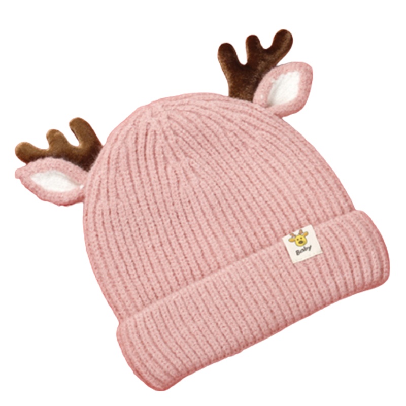 Zzz Topi Kupluk Rajut Bayi / Anak Laki-Laki / Perempuan Desain Tanduk Rusa Untuk Natal / Pesta / Outdoor