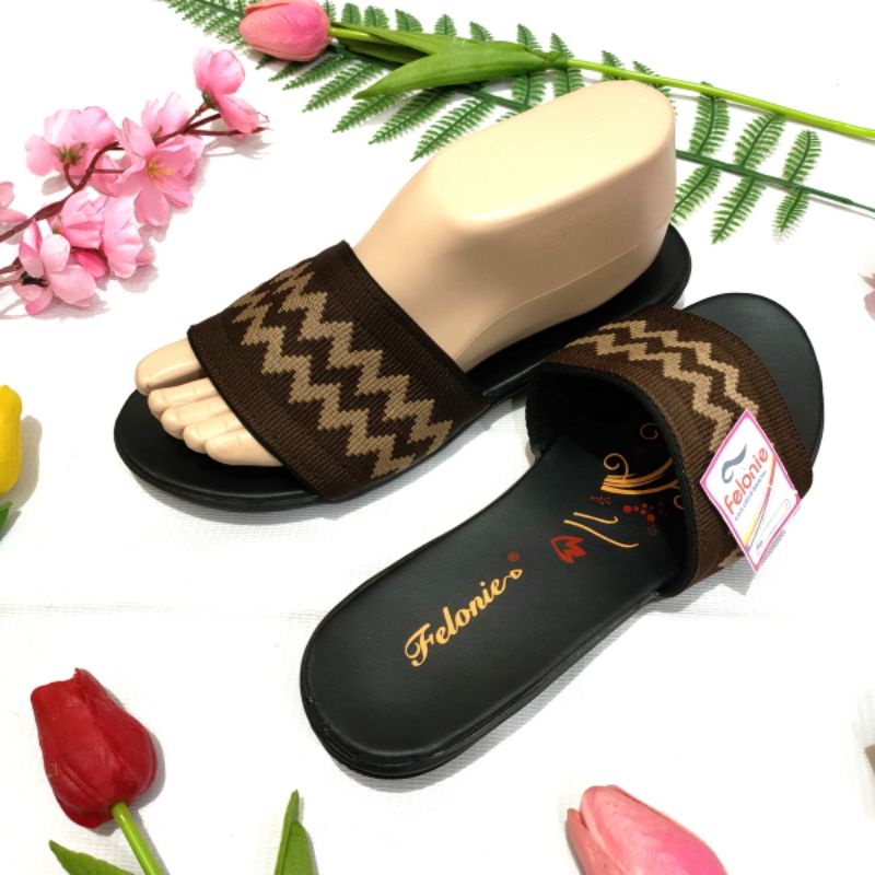 Sandal wanita rajut terbaru Felonie DH 01 kekinian trendy keren elegan murah