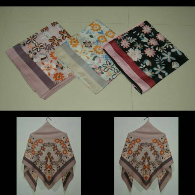 Hijab Segiempat Flowy