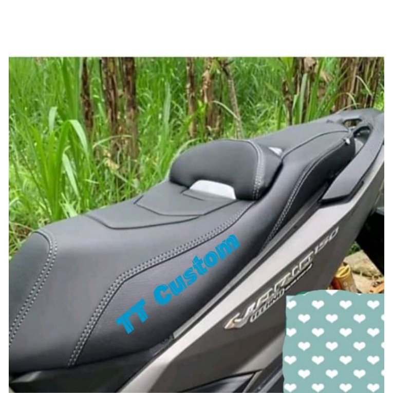 Kulit jok modifikasi custom untuk motor Vario/Cover jok