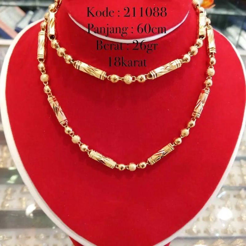 kalung panjang kalung bambu panjang 70cm