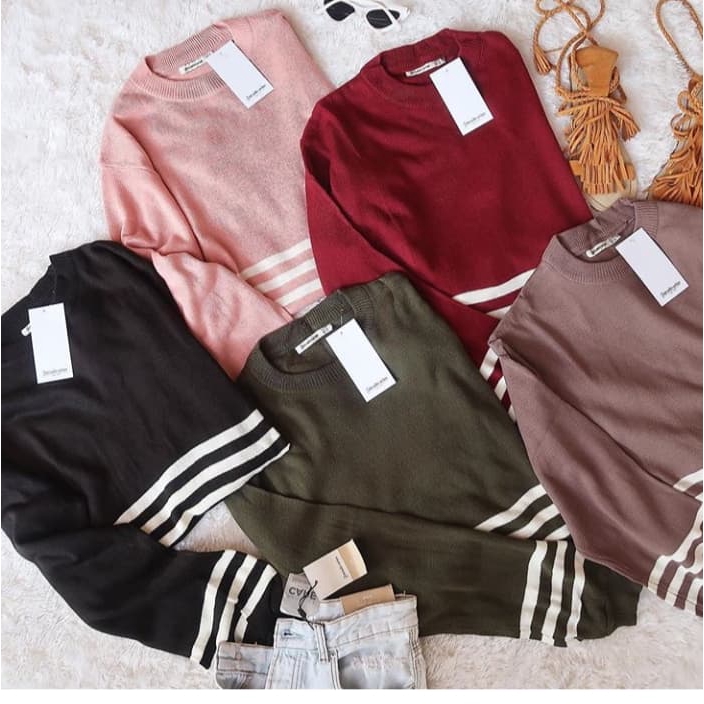 Atasan Wanita Rajut Halus JODY SWEATER CROP