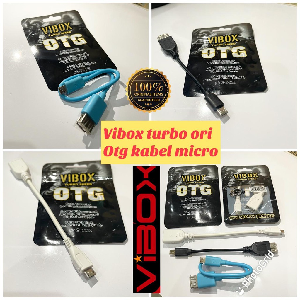 new~OTG KABEL TYPE C VIBOX ORIGINAL JETS SPEED &amp; TURBO SPEEDS MICRO-USB