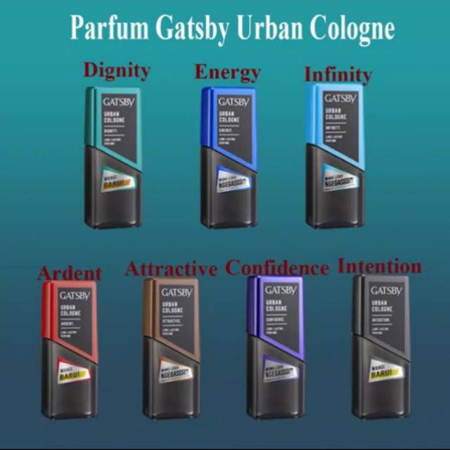 GATSBY URBAN COLOGNE (ATTRACTIVE) botol COKLAT