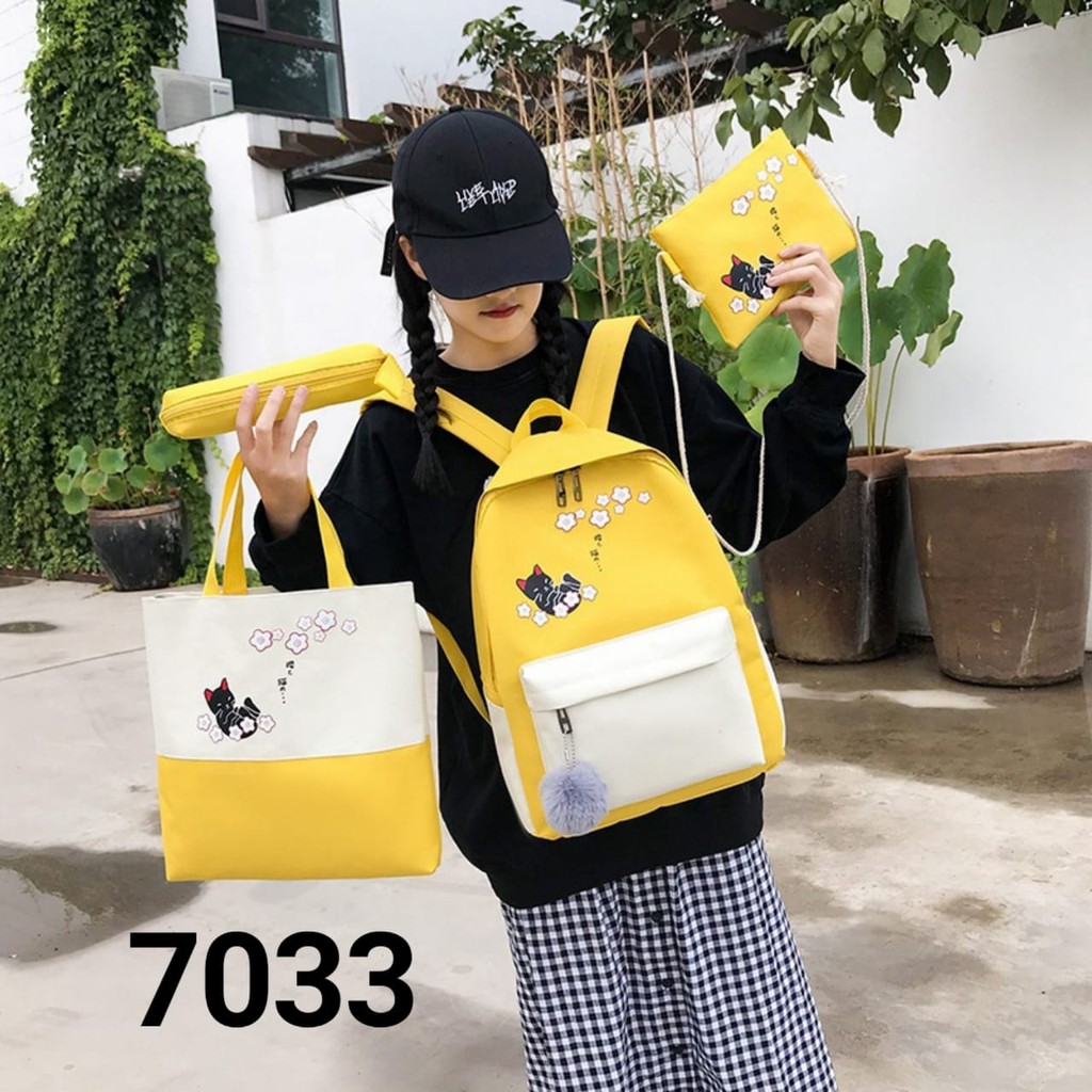 TAS RANSEL 1SET MIX BAG 4IN1 ~ 7033 ~