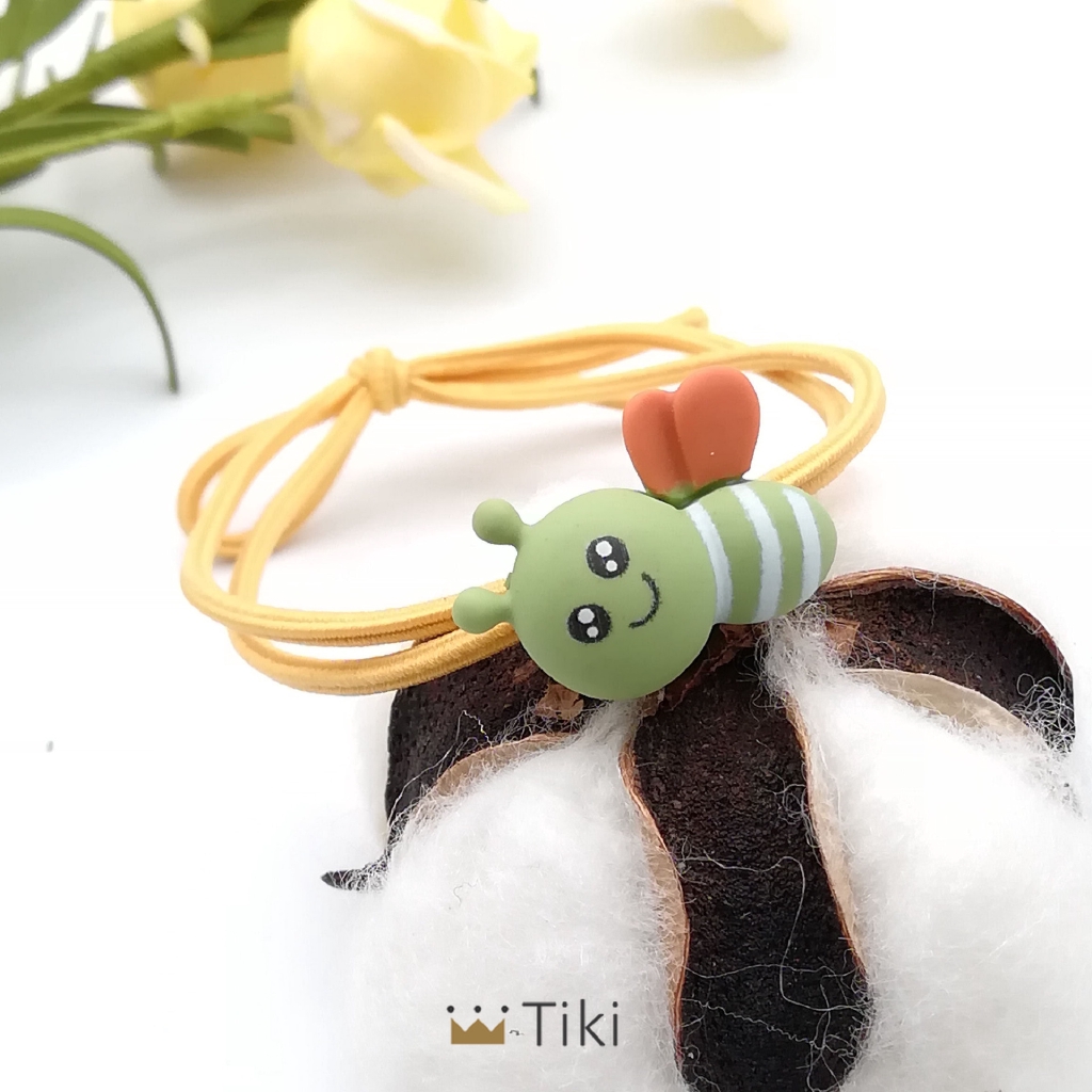 INS Versi Korea Ikat Rambut Dari Tali Kepala Lebah Kartun Lucu Tinggi Elastis / Segar Dan Sederhana Karet Gelang / Cincin Rambut Diikat | TiKi-8