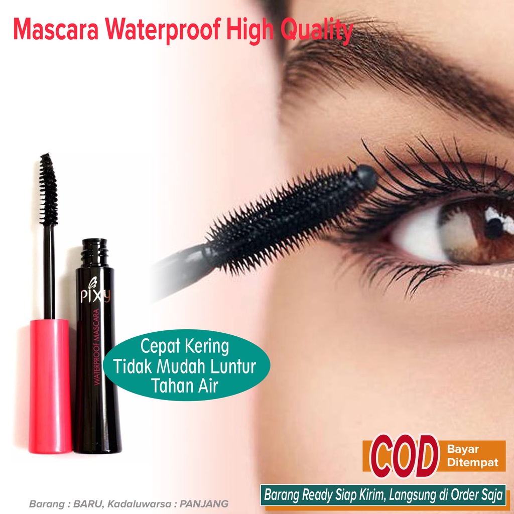 Mascara Maskara Waterproof No Luntur Tahan Air Tahan Keringat Cepat Kering Tidak Menggumpal BRANDED 