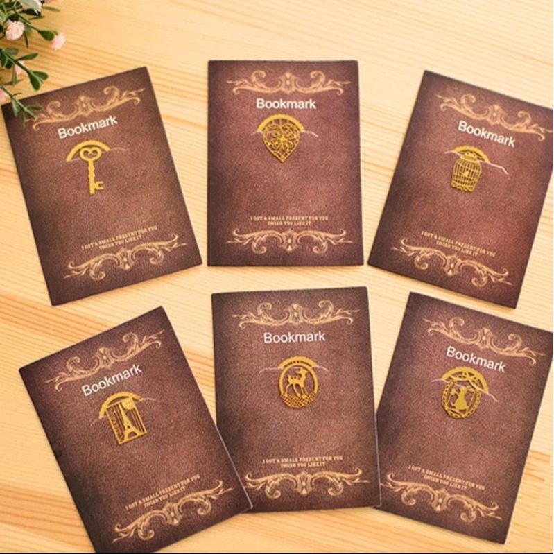 

Bookmark Pembatas Buku Retro Round Metal