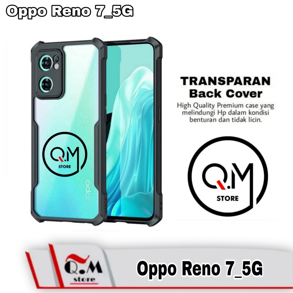 Promo case Transparan Oppo Reno 7 5G Softcase Armor Transparan High Quality Pelindung Back Cover