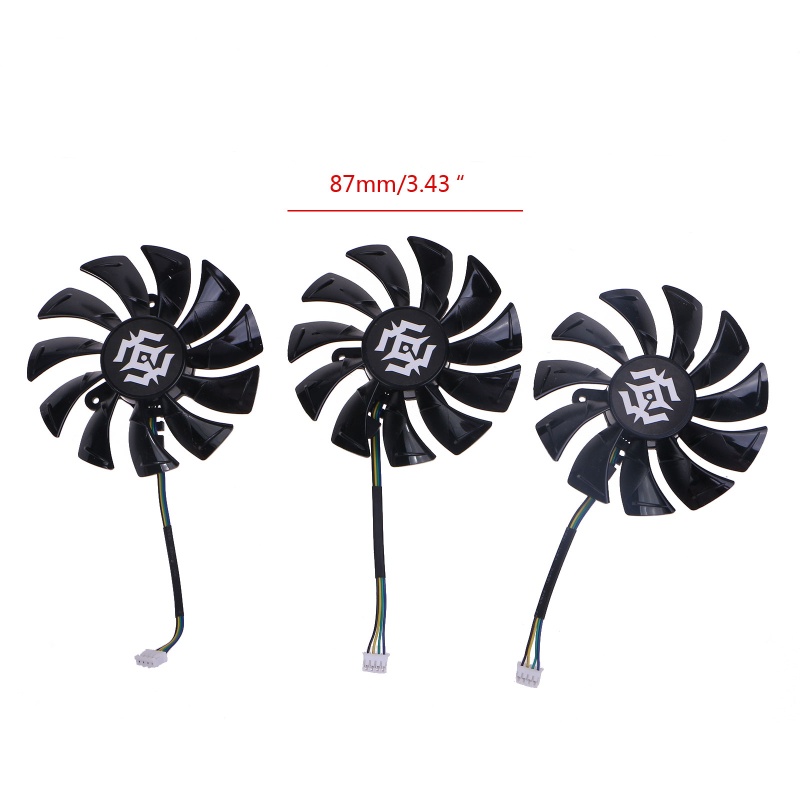 Bt 3Pcs 87MM GA91S2H VGA Fan Untuk ZOTAC RTX3090 3080 3070 3060ti AMP Kartu Grafis Kipas Pendingin 4Pin 12V 0.5A