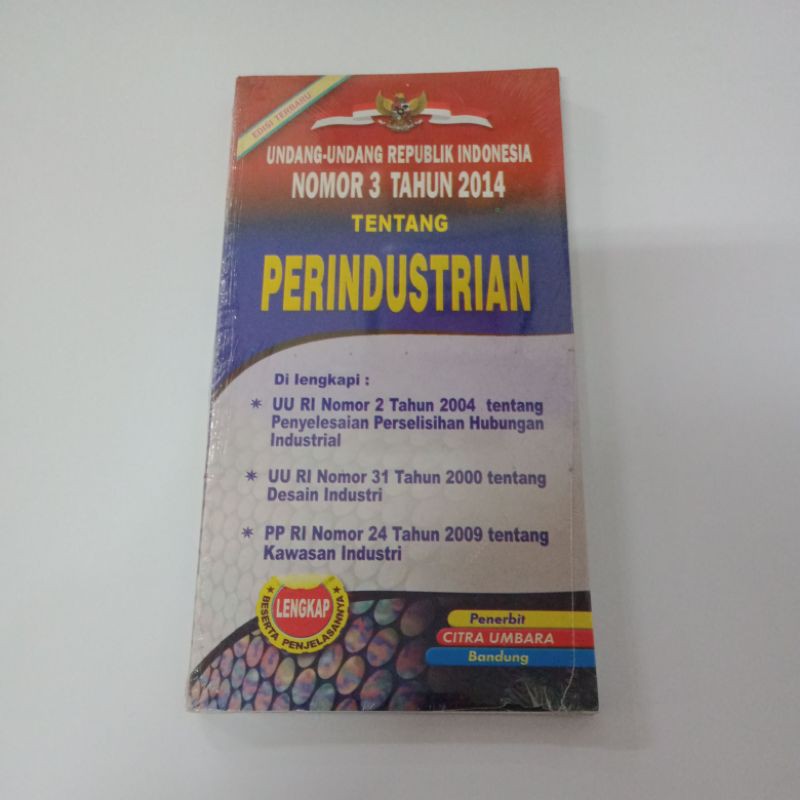 

UU RI No 3 Tahun 2014 Tentang Perindustrian