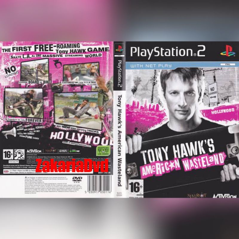 Kaset Ps 2 TONY HAWK 'S AMERICA WASTELAND