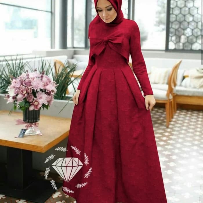 RP - Maxy Dress muslim Jaghuar Gamis Putih