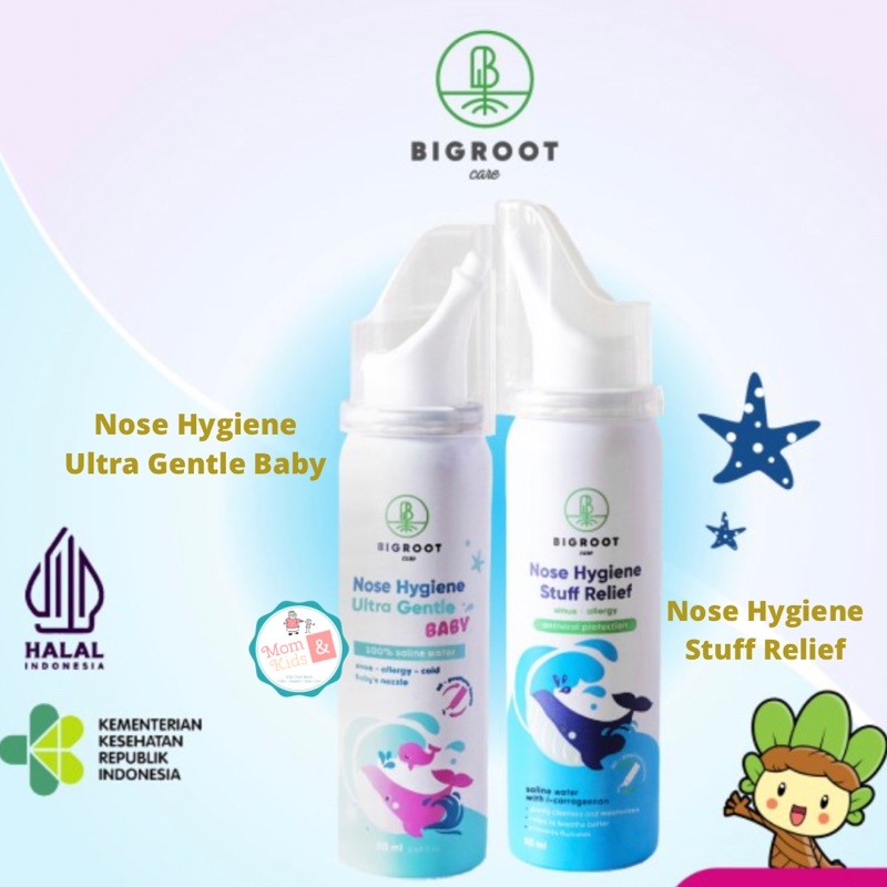 BIGROOT Nose Hygiene Stuff Relief &amp; Ultra Gentle Baby 50ml | Nasal Hygiene Spray