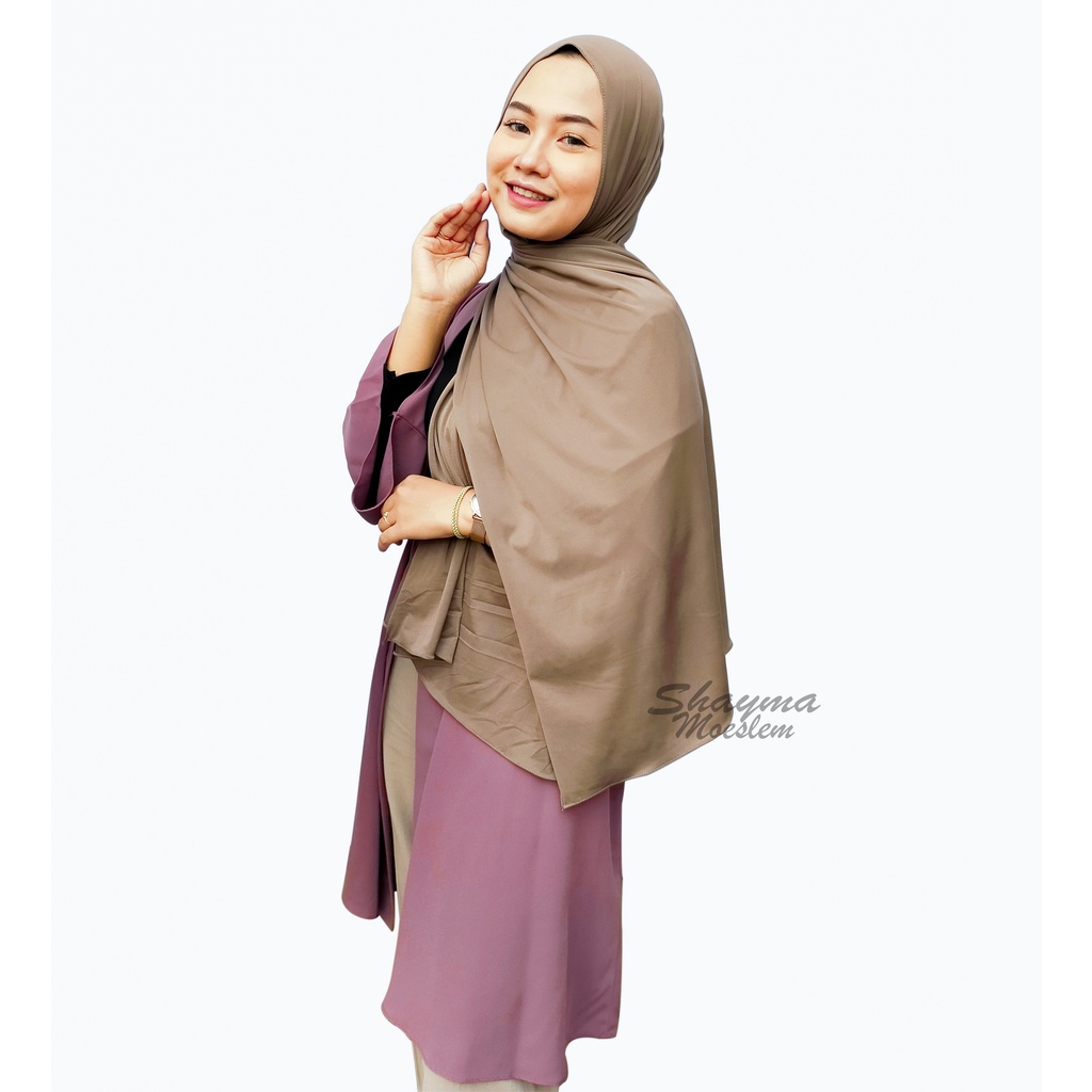 Pashmina Jersey Malay Shawl Panjang 180x75cm / Pasmina Bahan Jersey