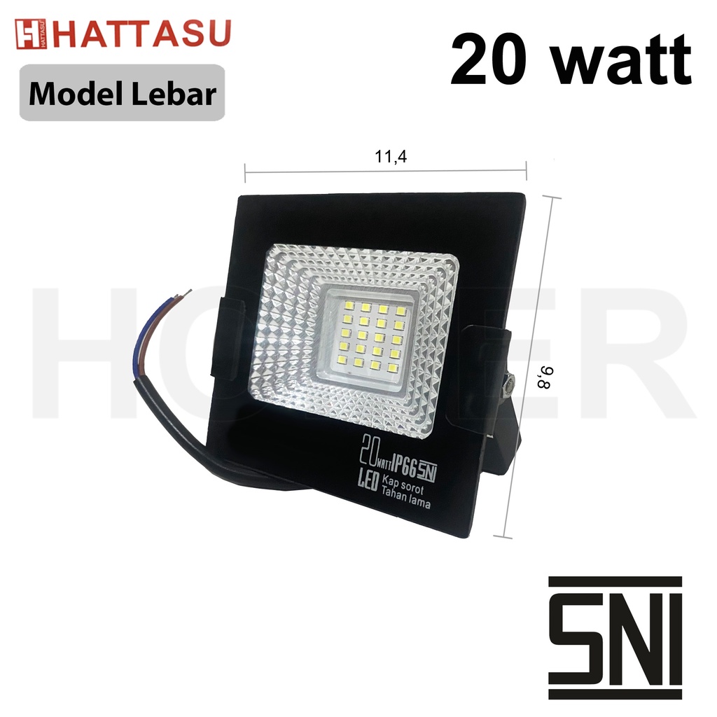 lampu led sorot / tembak / floodlight / outdoor / lapangan 20w 20 w 20 watt 20watt 20 w Probest Emico Valpro Joson Hamatsu Hattasu ip65 ip66 ip67