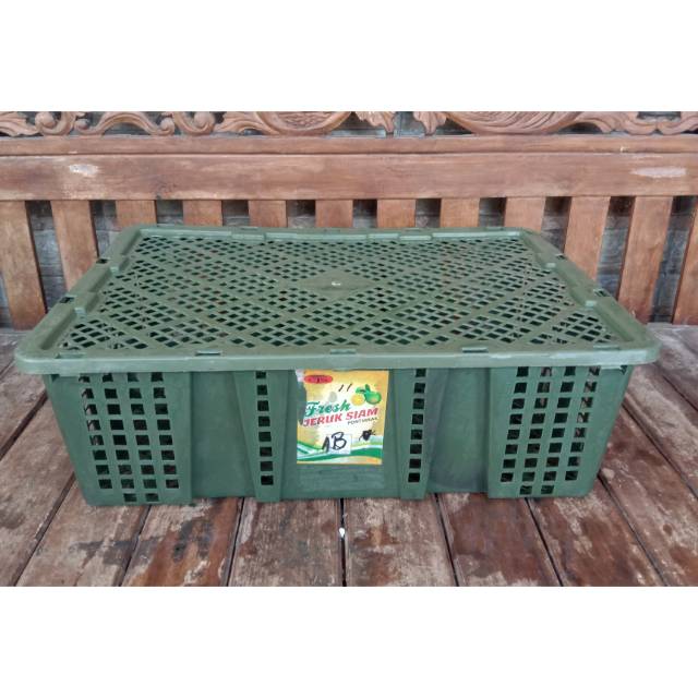 Keranjang Bekas Buah Jeruk Pontianak/Siam Susun Tumpuk Plus Tutup Murah