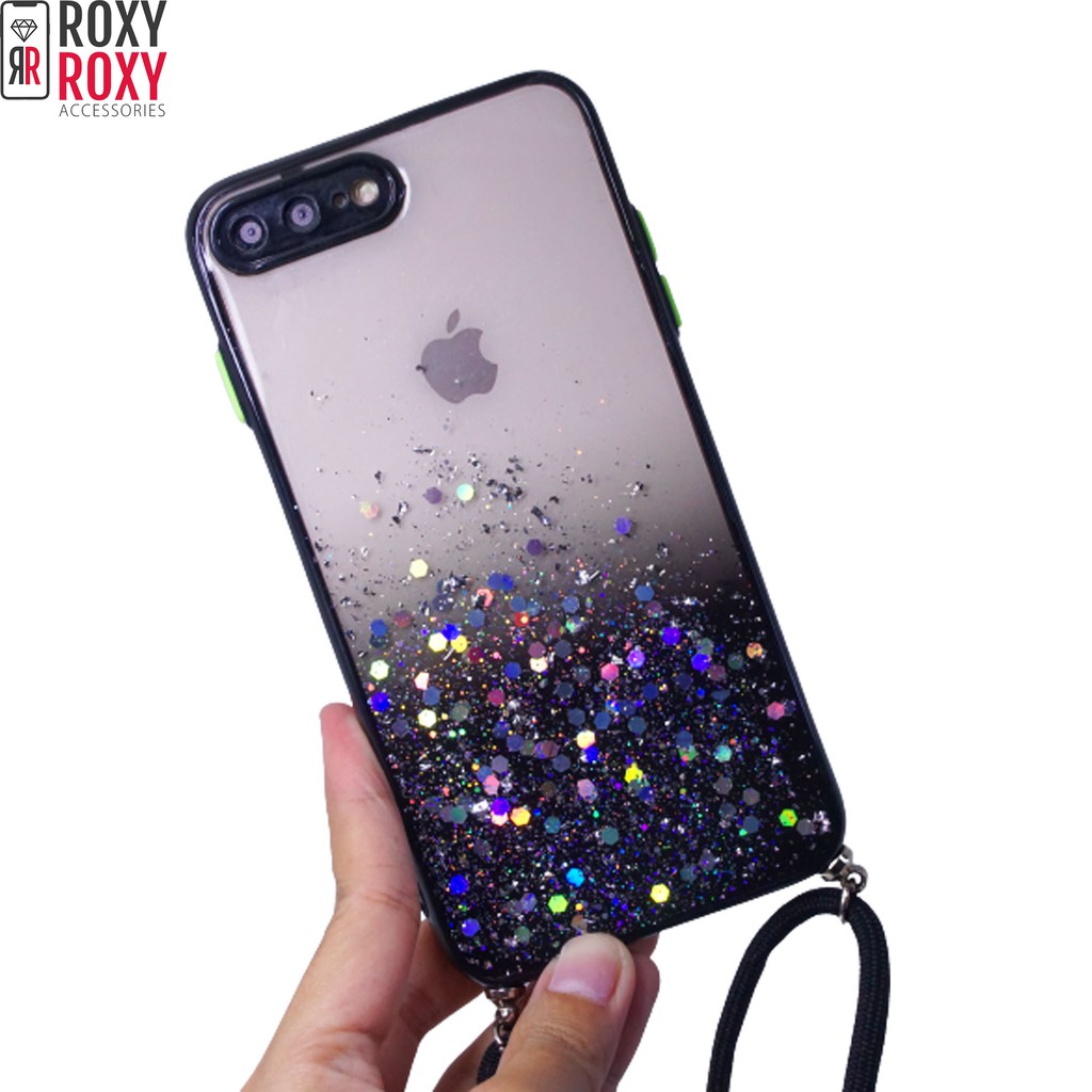 Softcase Glitter Tali Strap iPhone 12 Mini 5.4 iPhone 12 Pro 6.1 iPhone 12 Pro Max 6.7