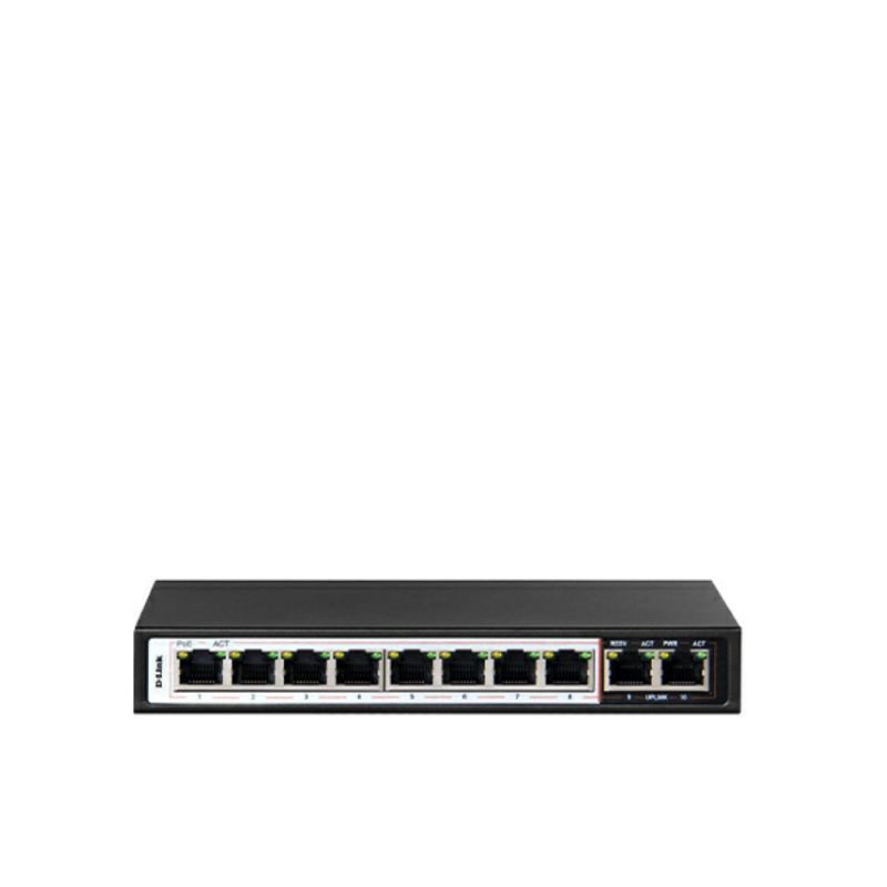 D-Link DES-F1010P PoE Switch 8 Port