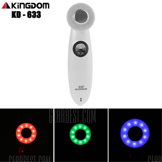 Alat Setrika WAJAH / KD - 633 Ultrasonic RGB Massager Microcurrent Facial Skincare Beauty Instrument