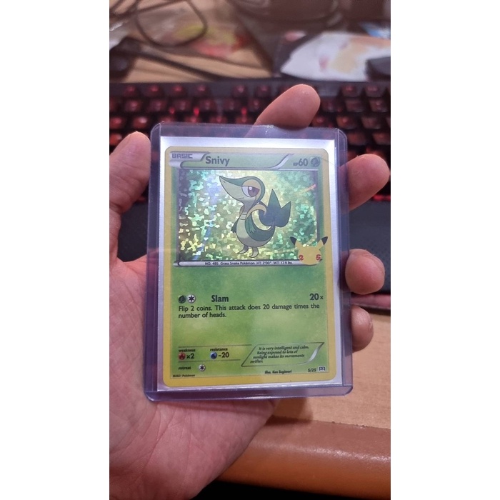 Snivy - 5/25 - 25Th Anniversary Holo Promo Mcdonalds 25Th Anniversary