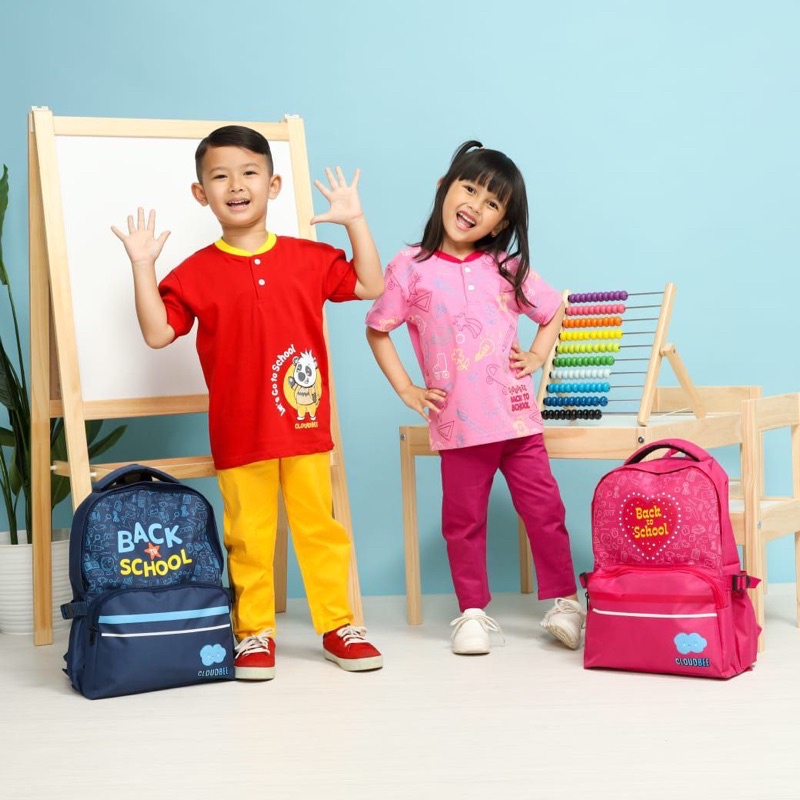 Set Back To School Free Back Pack by Cloudbee || CLOUDBEE SET BACK TO SCHOOLS + BACK PACK KEREN