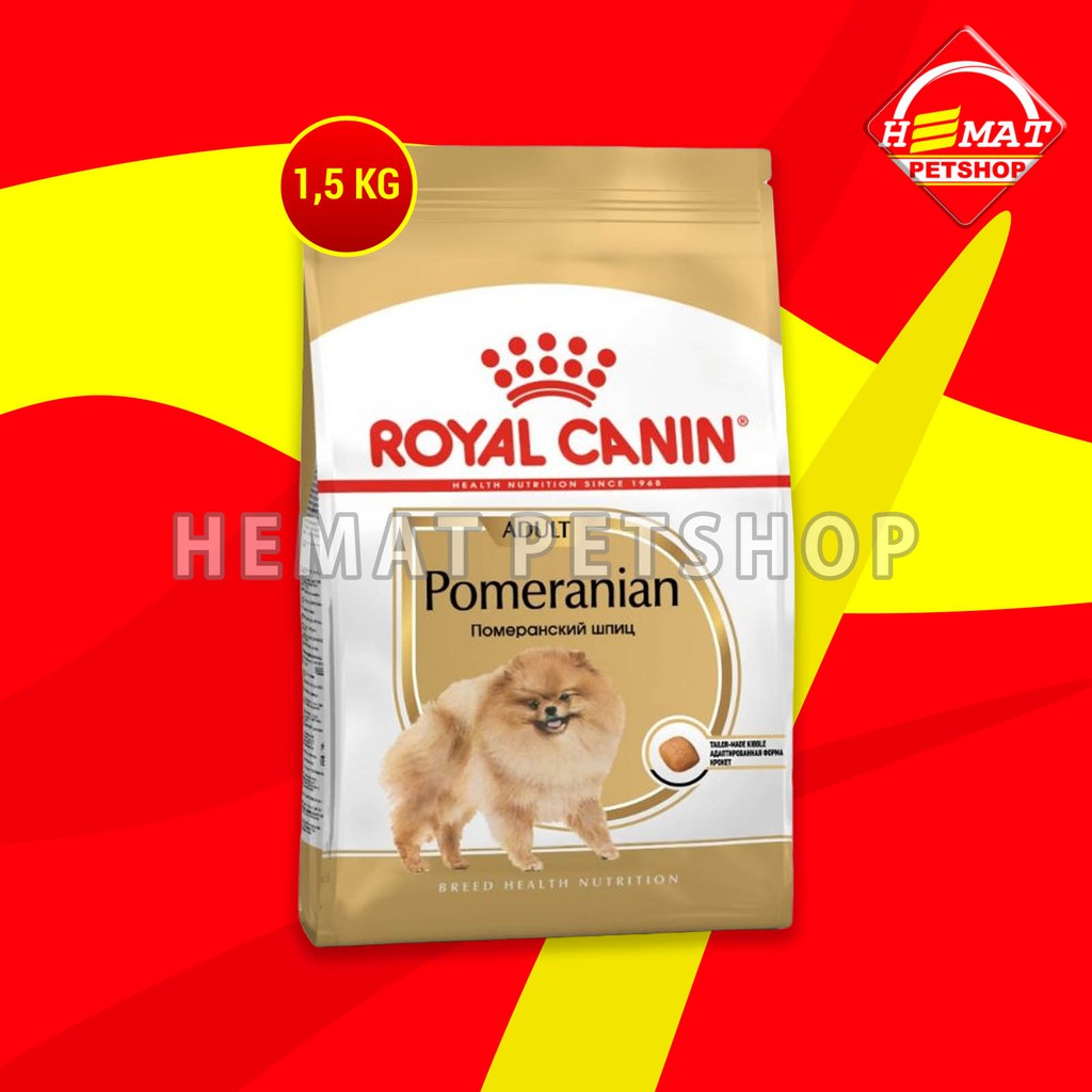 Royal Canin Pomeranian adult Makanan Anjing Pom Dewasa Dry Food 1.5 KG