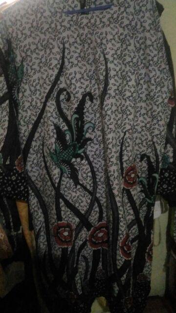 Batik Tunik Shibori Jumputan Terbaru Size S-3l / Hrb026 Yelbor Navbor / Biru Putih / Original..