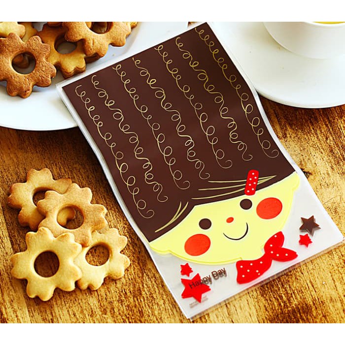 

kantong plastik packing besar hadiah sovenir ulang tahun cookies bake