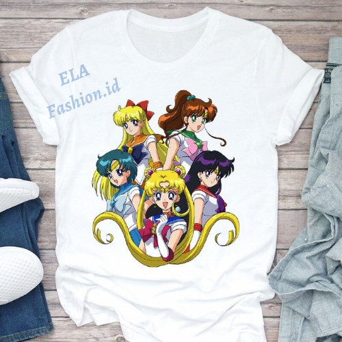 Baju Kaos Sailormoon  Anak  Anime Jepang Sailor Moon t shirt / Sailormoon / sailor moon t shirt