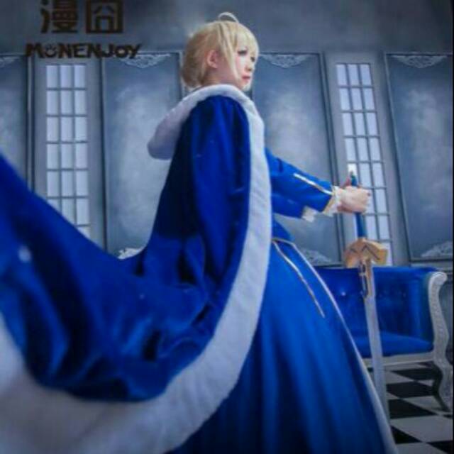 [SeinCos] Costume Saber Pentagon Fate Stay Night Cosplay Set