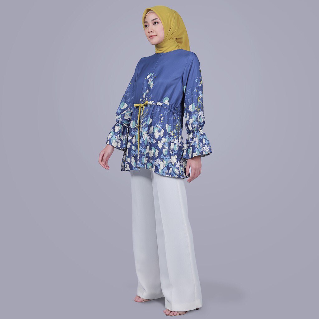 ZOYA Dimora Tunik Fashion Muslim Wanita Pakaian Atasan Kemeja Blouse Warna B