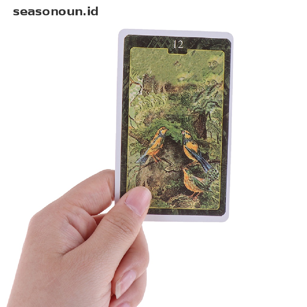 (seasonoun) 36pcs / Kotak Kartu Tarot Versi Inggris Lenormand Oracle