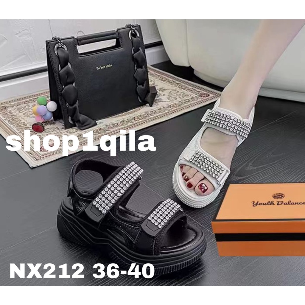 sandal wedges wanita youth balance NX212 36-40 import