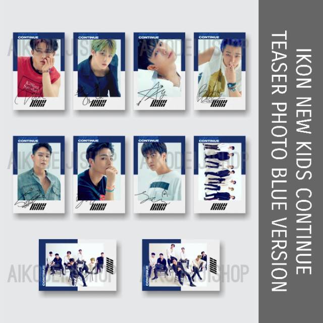 POLAROID PACK – IKON NEW KIDS CONTINUE TEASER PHOTO + SIGNATURE