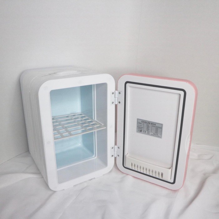 skincare fridge/kulkas mini 8l - pink safa